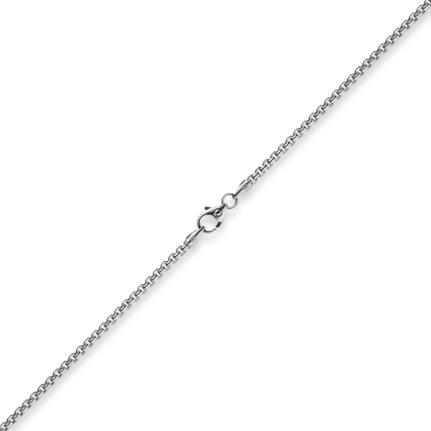2mm Venezianerkette rund 585 Gold Weißgold Kette Collier Halskette 50cm