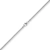 2mm Venezianerkette rund 750 Gold Weißgold Kette Collier Halskette 50cm Damen