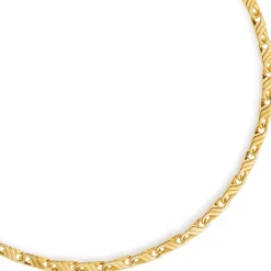 4,5mm Viktoriakette Kette Collier aus 585 Gold Gelbgold, 60cm, Herren