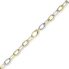 8mm Weit-Anker-Armband Phantasie Armschmuck 585 Gold Gelbgold & Weißgold 19cm