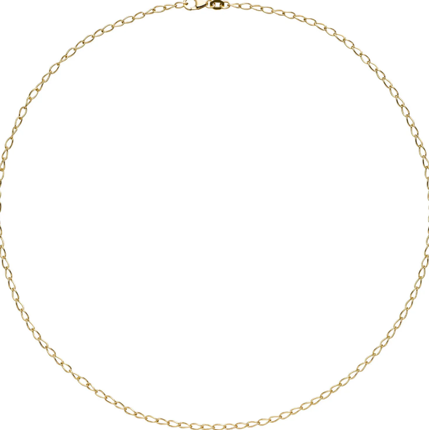 2,3mm Weit-Ankerkette Halskette Collier Halsschmuck aus 375 Gold Gelbgold 45cm