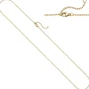 1,5mm Weit-Ankerkette Kette Halskette aus 750 Gold Gelbgold 42-45cm
