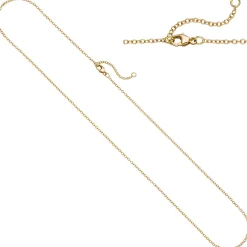 1,5mm Weit-Ankerkette Kette Halskette aus 750 Gold Gelbgold 42-45cm