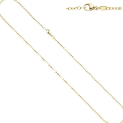2mm Weitankerkette Kette Halskette Halsschmuck 585 Gold Gelbgold 45cm