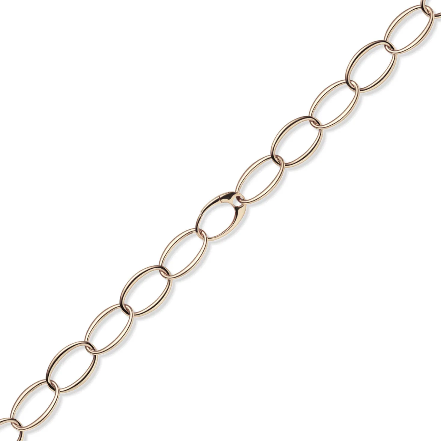 18mm Weit-Anker-Kette Phantasiekette Halsschmuck aus 585 Gold Rotgold oval 60cm