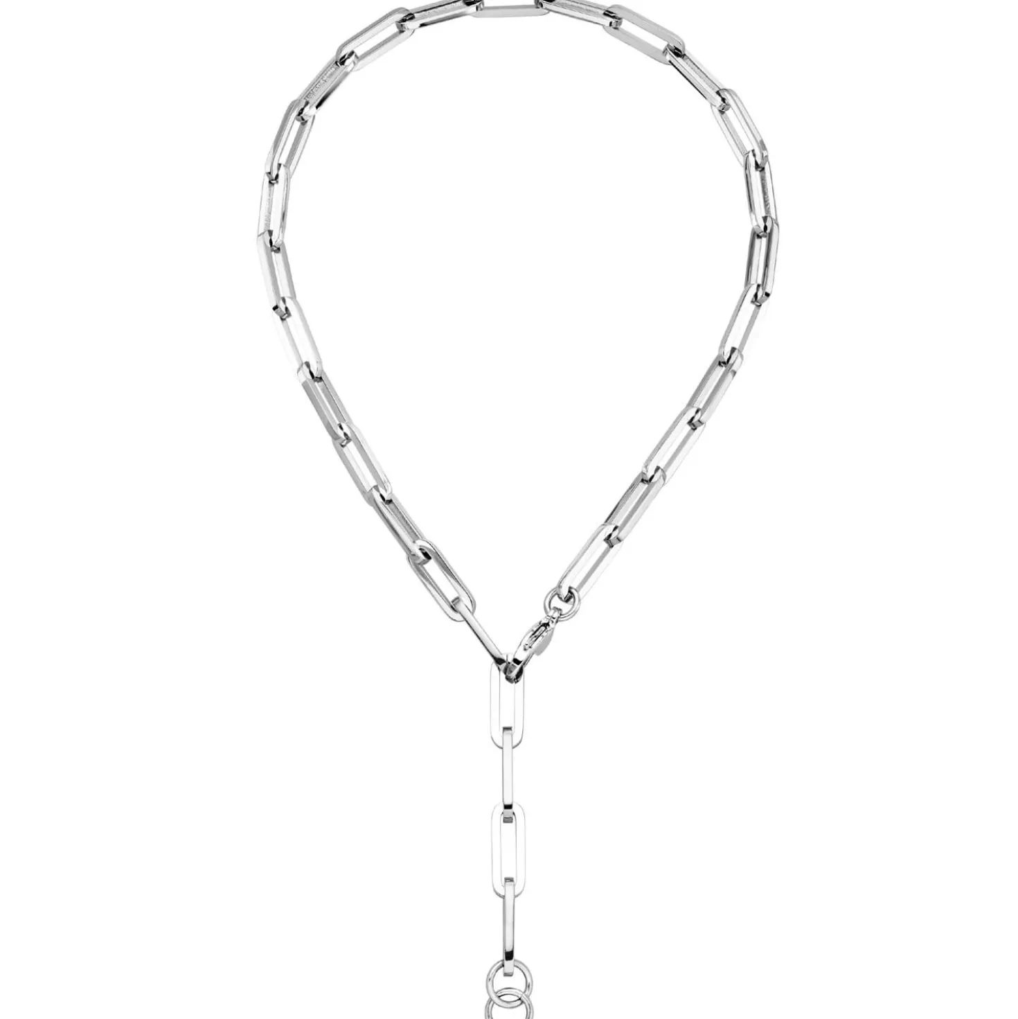 7mm Y-Kette Collier Halskette Anker weit vierkant Kette aus Edelstahl 55cm