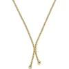 3,5mm Y-Kette Fantasie-Kette Collier aus 585 Gold Gelbgold mattiert 45cm