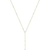0,9mm Y-Kette Kugelkette diamantiert Collier aus 585 Gold Gelbgold 42cm