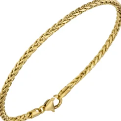 2,6mm Zopfarmband Armkette Armschmuck aus 585 Gold Gelbgold 19cm
