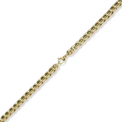 8,5mm Zopf-Kette Collier 585 Gold Gelbgold 50cm Halsschmuck Halskette glänzend