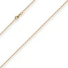 1,3mm Zopfkette Goldkette Collier Halskette aus 750 Gold Gelbgold 40cm