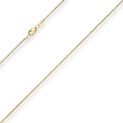 1,3mm Zopfkette Goldkette Collier Halskette aus 585 Gold Gelbgold 42cm