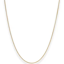 1,3mm Zopfkette Goldkette Collier Halskette aus 585 Gold Gelbgold 45cm