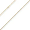 1,7mm Zopfkette Goldkette Collier Halskette aus 375 Gold Gelbgold 45cm