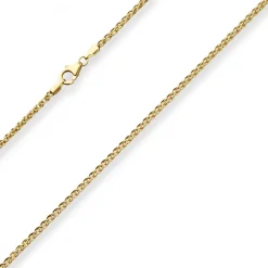 2,5mm Zopfkette Goldkette Collier Halskette aus 333 Gold Gelbgold 50cm