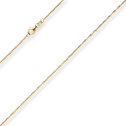 1,1mm Zopfkette Goldkette Collier Halskette aus 333 Gold Gelbgold 42cm