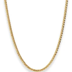 2,7mm Zopfkette Goldkette Collier Halskette aus 585 Gold Gelbgold 42cm