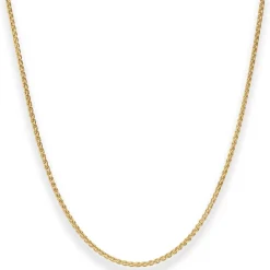 1,7mm Zopfkette Goldkette Collier Halskette aus 333 Gold Gelbgold 45cm