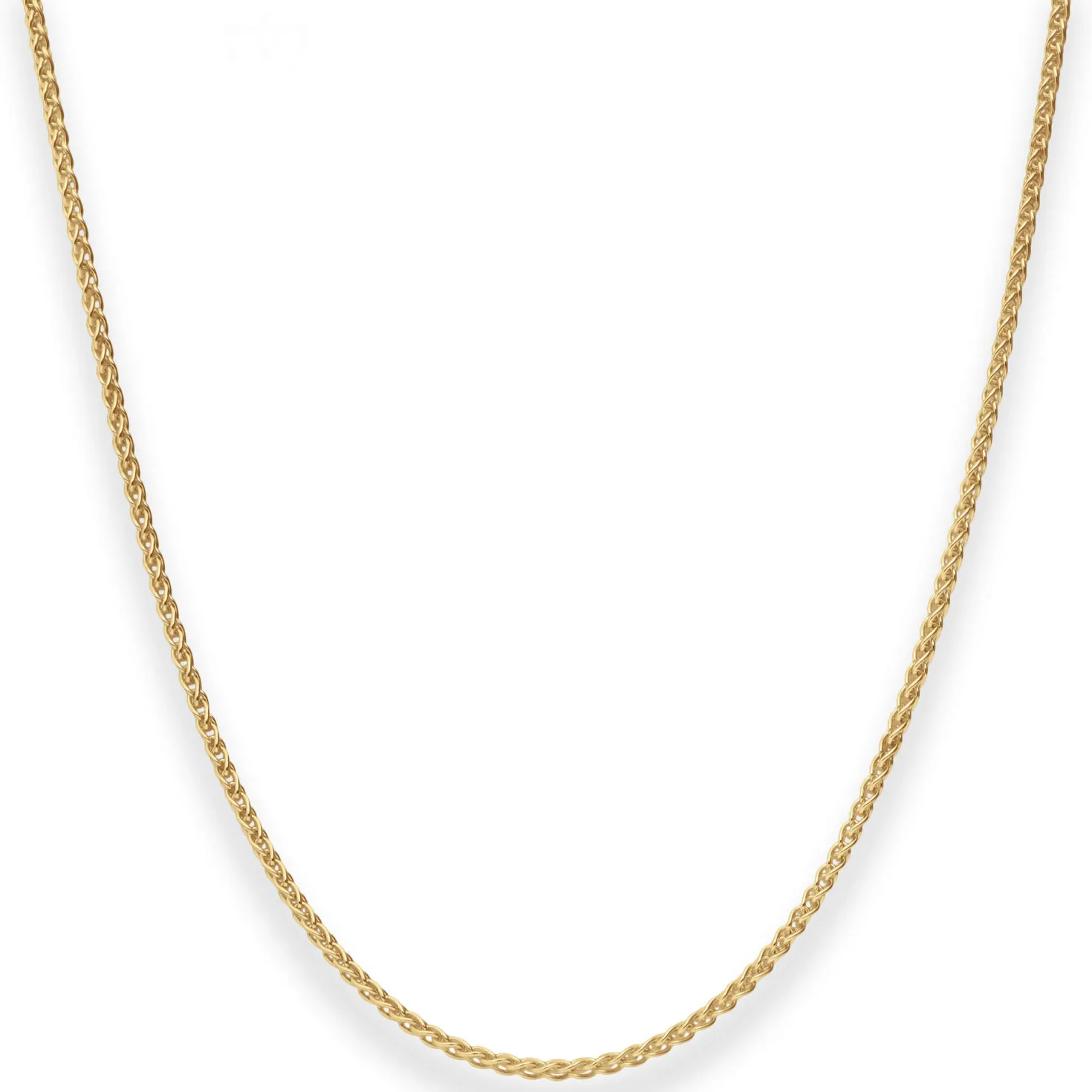 1,7mm Zopfkette Goldkette Collier Halskette aus 333 Gold Gelbgold 45cm