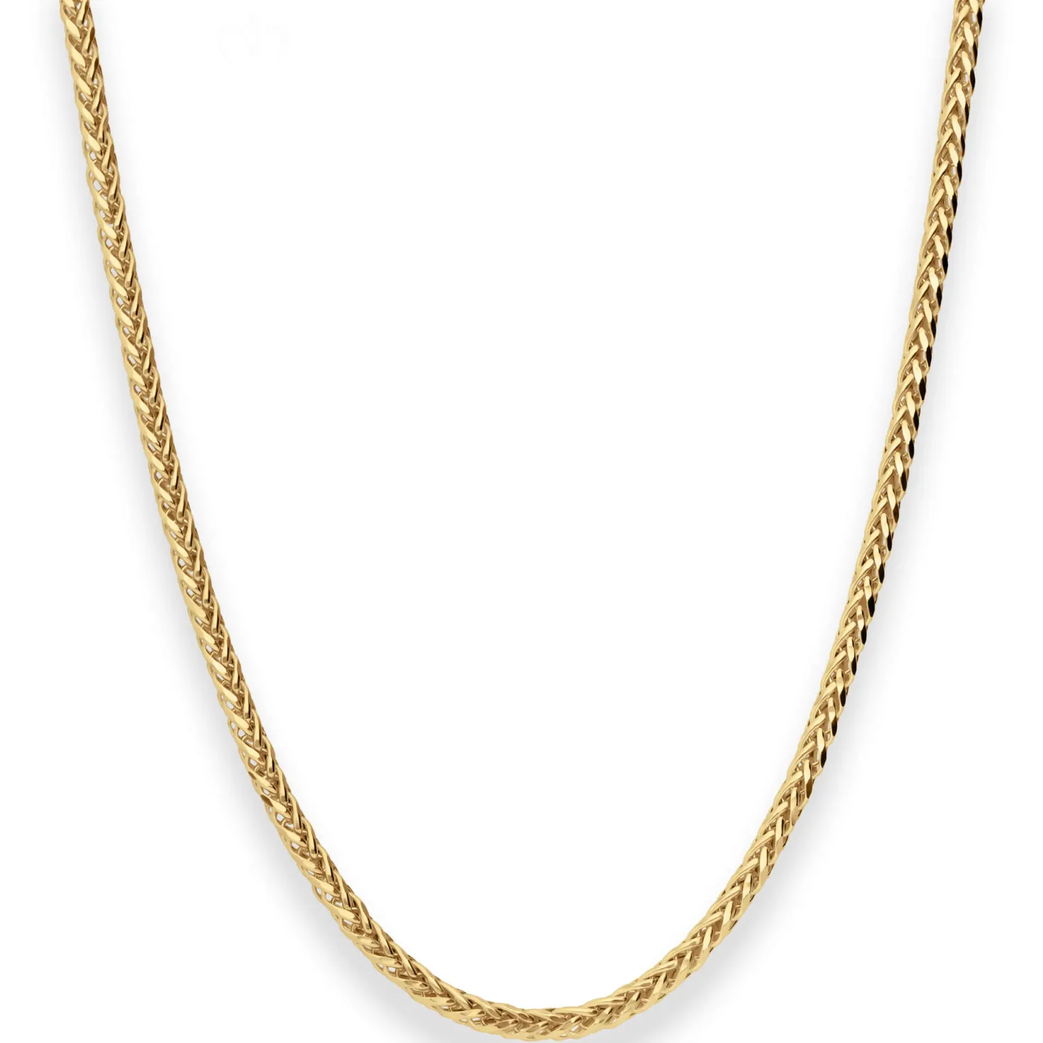 2,7mm Zopfkette Goldkette Collier Halskette aus 585 Gold Gelbgold 45cm