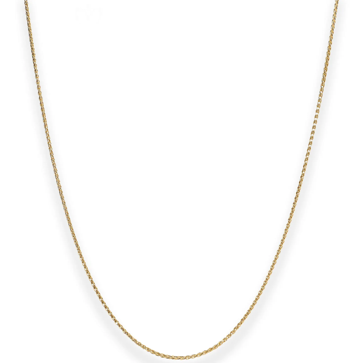 1,3mm Zopfkette Goldkette Collier Halskette aus 333 Gold Gelbgold 50cm