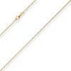 1,1mm Zopfkette Goldkette Collier Halskette aus 333 Gold Gelbgold 36cm