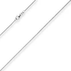1,1mm Zopfkette Goldkette Collier Halskette aus 333 Gold Weißgold 42cm