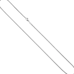 1,8mm Zopfkette Halskette Collier Halsschmuck aus 585 Gold Weißgold 42cm