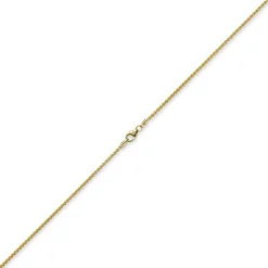 1,5mm Zopfkette Kette Collier aus 585 Gold Gelbgold, Goldkette, 55cm
