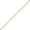 2mm Zopfkette Kette Collier aus 585 Gold Gelbgold, Goldkette, 50cm