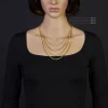 3mm Zopfkette Kette Collier aus 750 Gold Gelbgold Goldkette 50cm Unisex