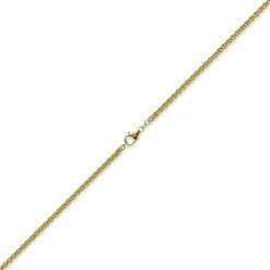 3mm Zopfkette Kette Collier aus 750 Gold Gelbgold Goldkette 60cm Unisex