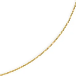 1,5mm Zopfkette Kette Collier aus 750 Gold Gelbgold massiv, 45cm