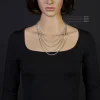 3mm Zopfkette Kette Collier aus 585 Gold Weißgold, Goldkette, 45cm