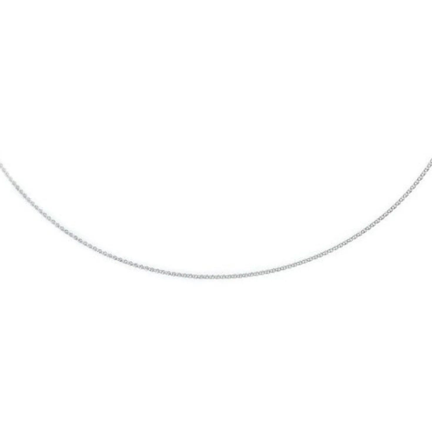 2mm Zopfkette Kette Collier aus 585 Gold Weißgold, Goldkette, 38cm