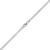 1,5mm Zopfkette Kette Collier aus 750 Gold Weißgold, Goldkette, 40cm