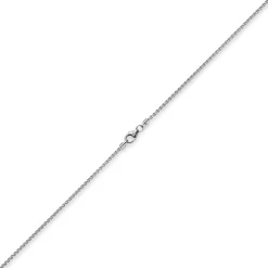 1,5mm Zopfkette Kette Collier aus 585 Gold Weißgold, Goldkette, 55cm