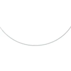 2mm Zopfkette Kette Collier aus 585 Gold Weißgold, Goldkette, 60cm
