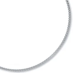 3mm Zopfkette Kette Collier aus 750 Gold Weißgold Goldkette 60cm Unisex