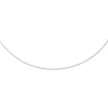 2mm Zopfkette Kette Collier, 750 Gold Weißgold, Goldkette 38cm, Unisex
