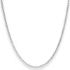 2,1mm Zopfkette Silberkette Collier Halskette aus 925 Silber 50cm
