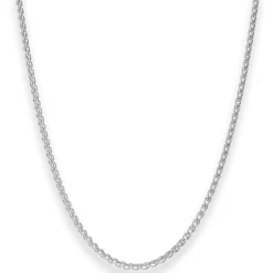 2,5mm Zopfkette Silberkette Collier Halskette aus 925 Silber 50cm