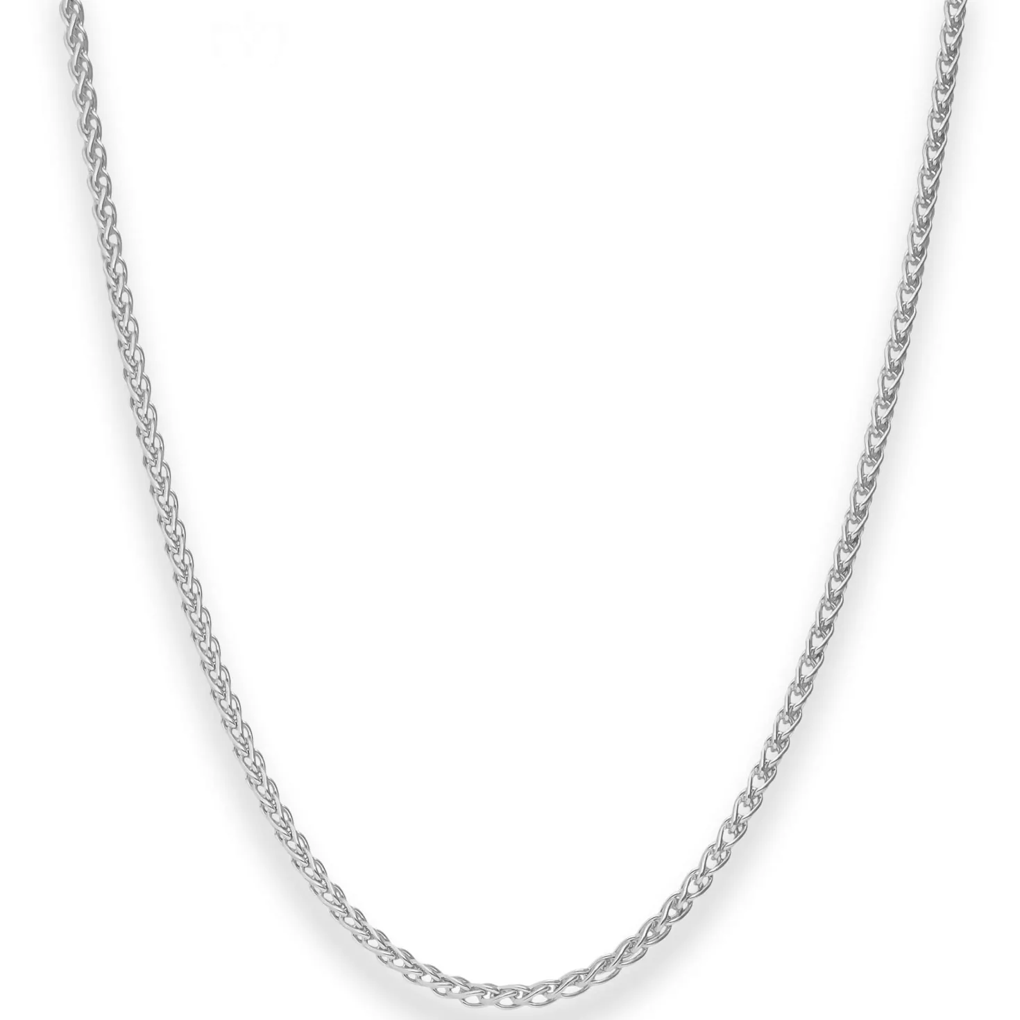 2,5mm Zopfkette Silberkette Collier Halskette aus 925 Silber 50cm