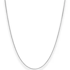 1,3mm Zopfkette Silberkette Collier Halskette aus 925 Silber rhodiniert 50cm