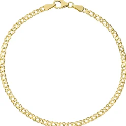 2,7mm Zwillingspanzerarmband Armband Armschmuck aus 333 Gelbgold 19cm