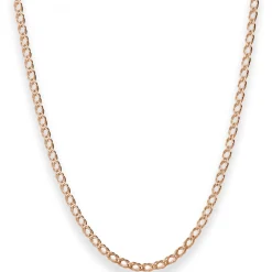 2,1mm Zwillingspanzerkette Collier Halskette aus 585 Gold Rotgold 40cm