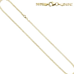 2,7mm Zwillingspanzerkette Kette Halskette aus 333 Gold Gelbgold 45cm