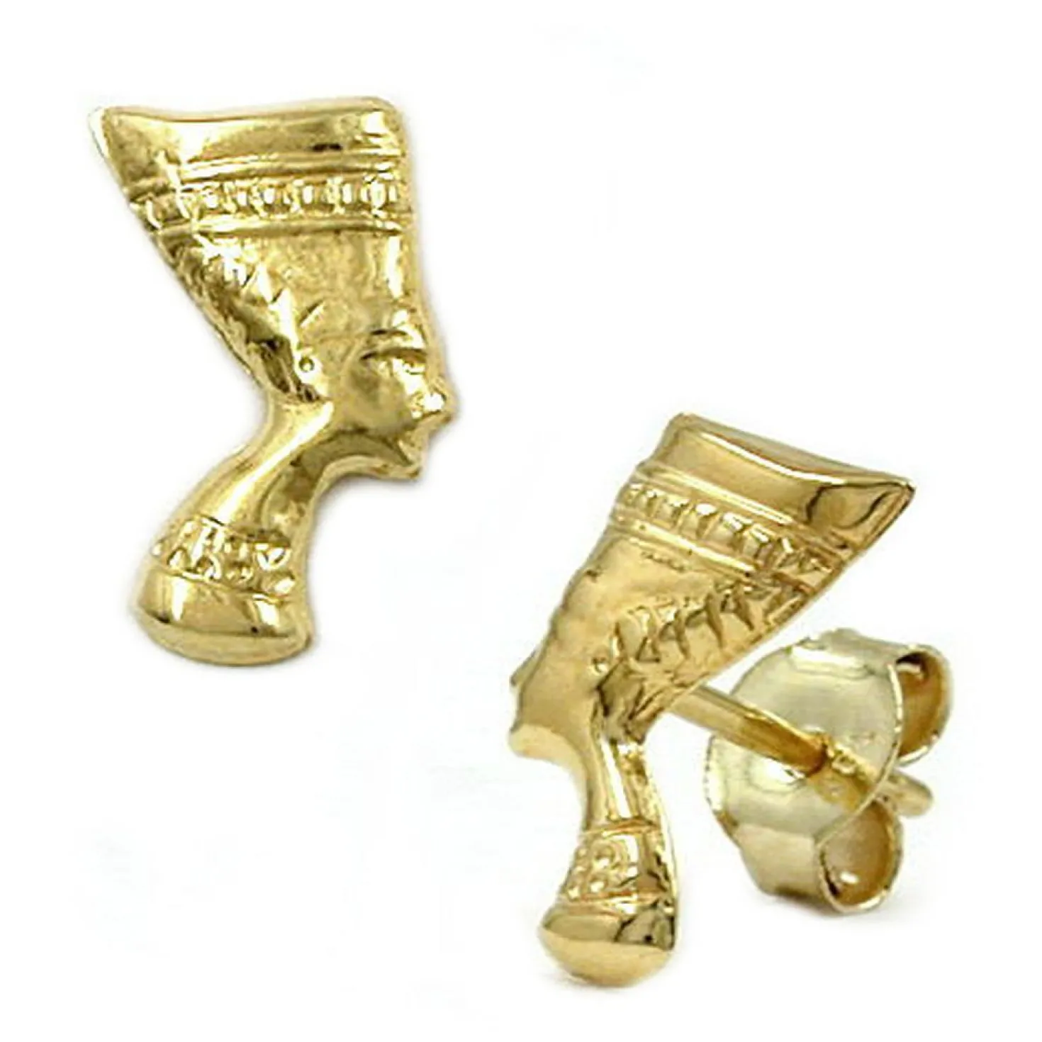 Nofretete - Ohrschmuck Ohrstecker Stecker aus 333 Gelbgold Damen Goldohrstecker