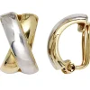 Ohrclips Clips Ohrringe Ohrschmuck X Form 333 Gold Gelbgold Damen
