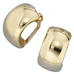 Ohrclips Clips Ohrschmuck aus 333 Echt Gold Gelbgold glänzend